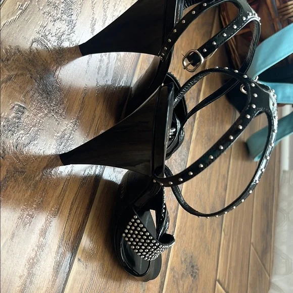 Celine Black Strappy Heeled Sandals Size 6.5